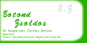 botond zsoldos business card